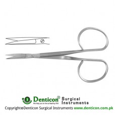 Ribbon Iris Scissor Straight - Flat Shanks - Sharp , 9.5 cm - 3 3/4"